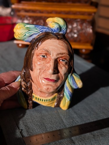 Vintage hand painted ceramic - hand,
