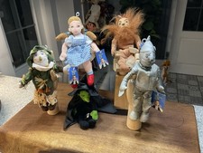 Vintage Collection of 5 Wizard of OZ Plush/Toys with Tags 10” VGC Warner Bros