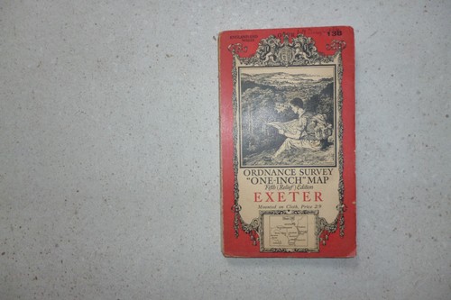 Vintage ordnance survey map - survey,