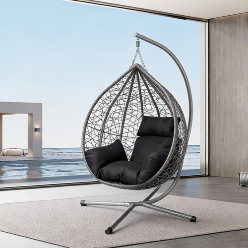 Hanging egg chair with stand - egg, &