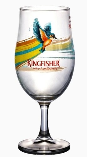 Kingfisher chalice beer - x,