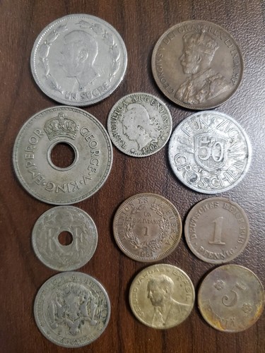 Old foreign world - foreign, coin