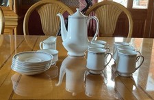 Royal Albert Paragon Olympus Coffee Set White Black Silver Brand New, Never Used