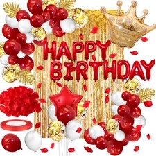 Large Happy Birthday Balloons Self Inflating Bunting Banner Party Decorations UK