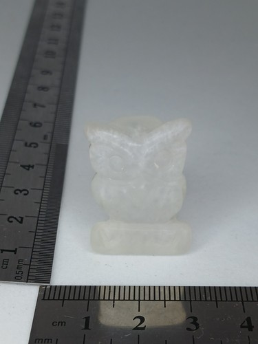 Small clear quartz carved - small,