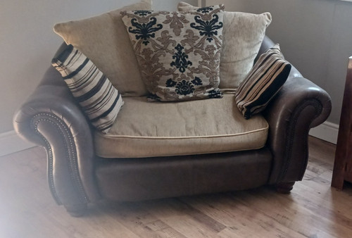 Brown leather sofas - brown,