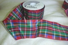 berisfords tartan ribbon Royal Stewart 70mm X 24 metre