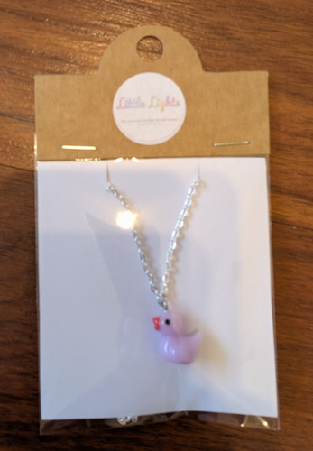 Silver colour necklace with