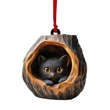 Handmade Cute Animal Christmas Hangings Pendant Ornament 2D Xmas Tree Decor New~