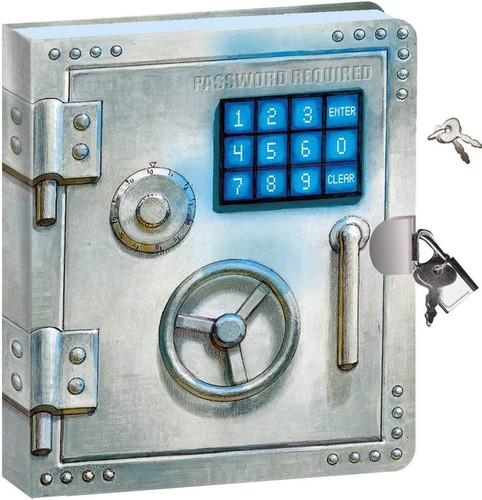 Vault door diary with lock - vault,
