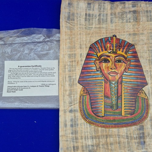 Egyptian papyrus tutankhamun - egyptian,