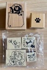 Cat & Dog Theme 6 Rubber Stamp
