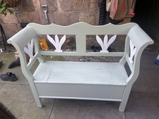 Wooden Bench with Storage