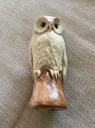 Stuart bass exmoor pottery owl - pottery,