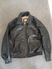 CONTRO NERO MENS BROWN LEATHER BOMBER JACKET