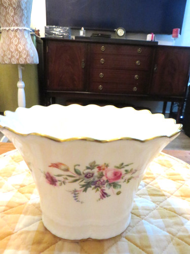 Minton marlow floral vase bowl - minton,