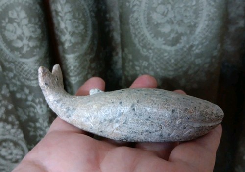 Vintage primitive whale - primitive,