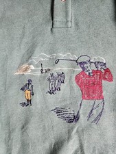 True Vintage Sergio Tacchini Golf Sweater 100% Cotton Size XL Made In Italy