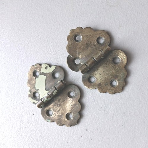 Pair solid brass butterfly - pair,
