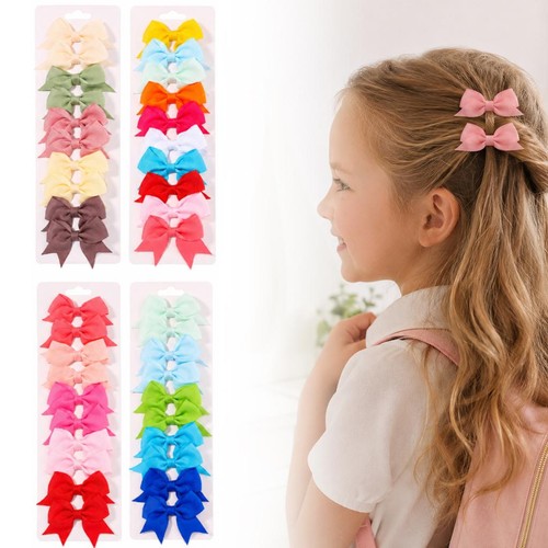 40pcs girls bow hair clips - girls,