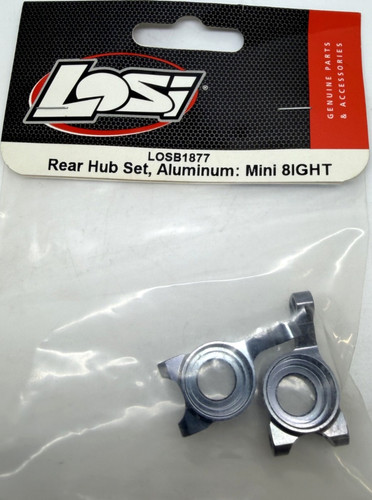 Losi rear hub set - rear, aluminum