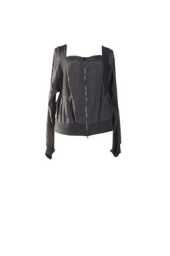 Hebbed lagenlook crash jacket - lagenlook,