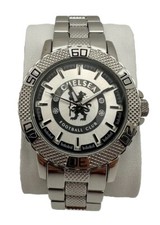 Chelsea F.C. Football Watch, Steel Bracelet, Luxury Sports, New in Box (WB15193)