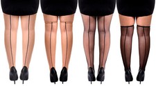 BLACK & NUDE TIGHTS STOCKINGS