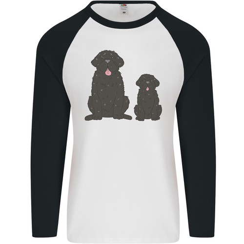 Newfoundland dog with puppy - with,