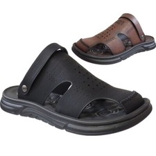 Mens Slip On Faux Leather