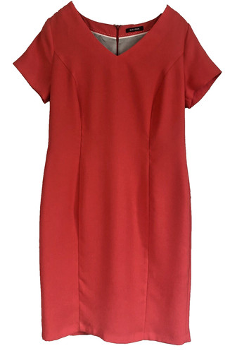 Savoir shift dress - 14, flame