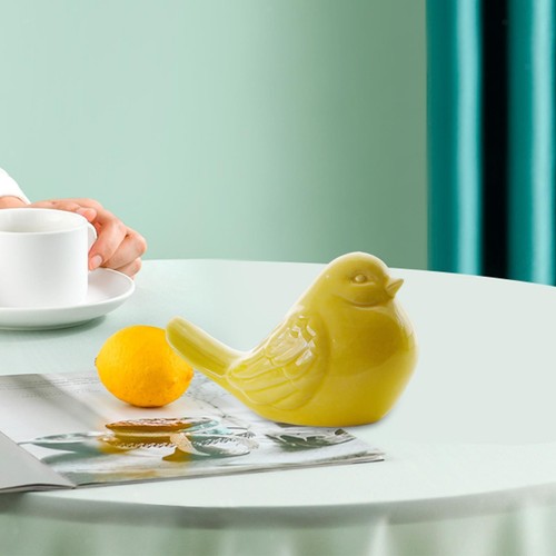 Ceramic bird ornament - ceramic,