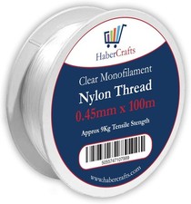 45mm clear nylon thread - clear,