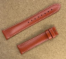 HIRSCH 18mm Leather Watch Strap refined Quality Brown 
