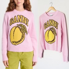 GANNI Graphic O Neck Pullover