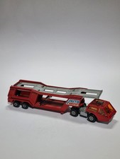 Original Matchbox Lesney Diecast Super Kings K-10 Car Transporter 1976 Red