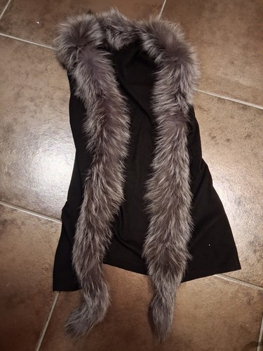 Jayley real fur luxury gilet - fur,
