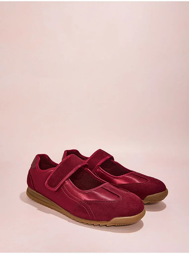 Burgundy satin mary jane - mary,