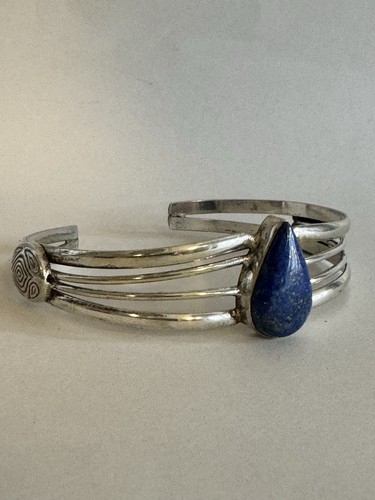 Sterling silver lapis - silver,