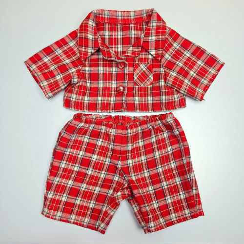 Bear factory red - bear, check
