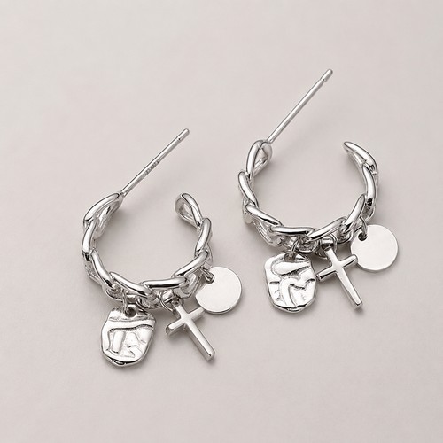 925 silver cross charm - cross, chain
