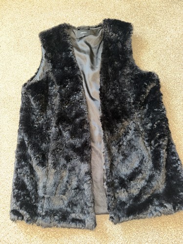 Papaya black grey faux - black, fur