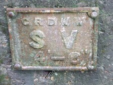 Photo 6x4 Old Stop Valve Sign