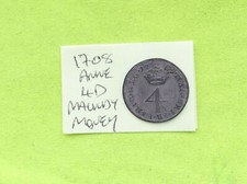 1708 Four Pence 4p Silver ANNE