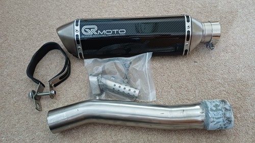 Grmoto carbon slip exhaust - carbon, on