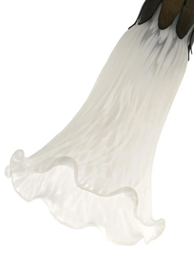 Replacement glass white lilly - glass,