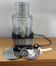 John Lewis Food Processor, 855 41901, Silver & Black, JLSW1E5NN, JLSWIE5NN