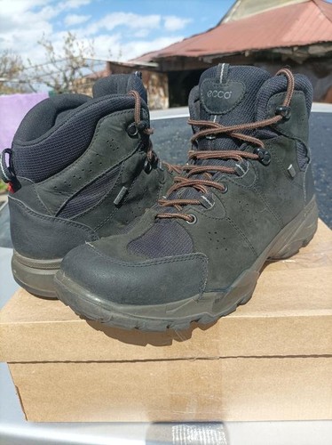 Mens ecco boots black - mens, nubuck