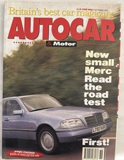 AUTOCAR MAGAZINE 8th SEPT 1993