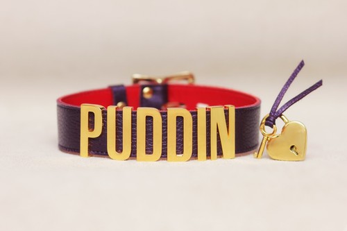 Shiny purple puddin choker - shiny,